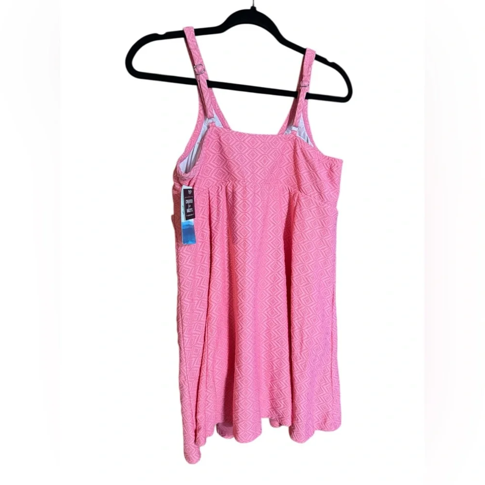 Swim Solutions Tummy Control Bow Front Swim Dress NWT Sz 18 - Picture 8 of 15